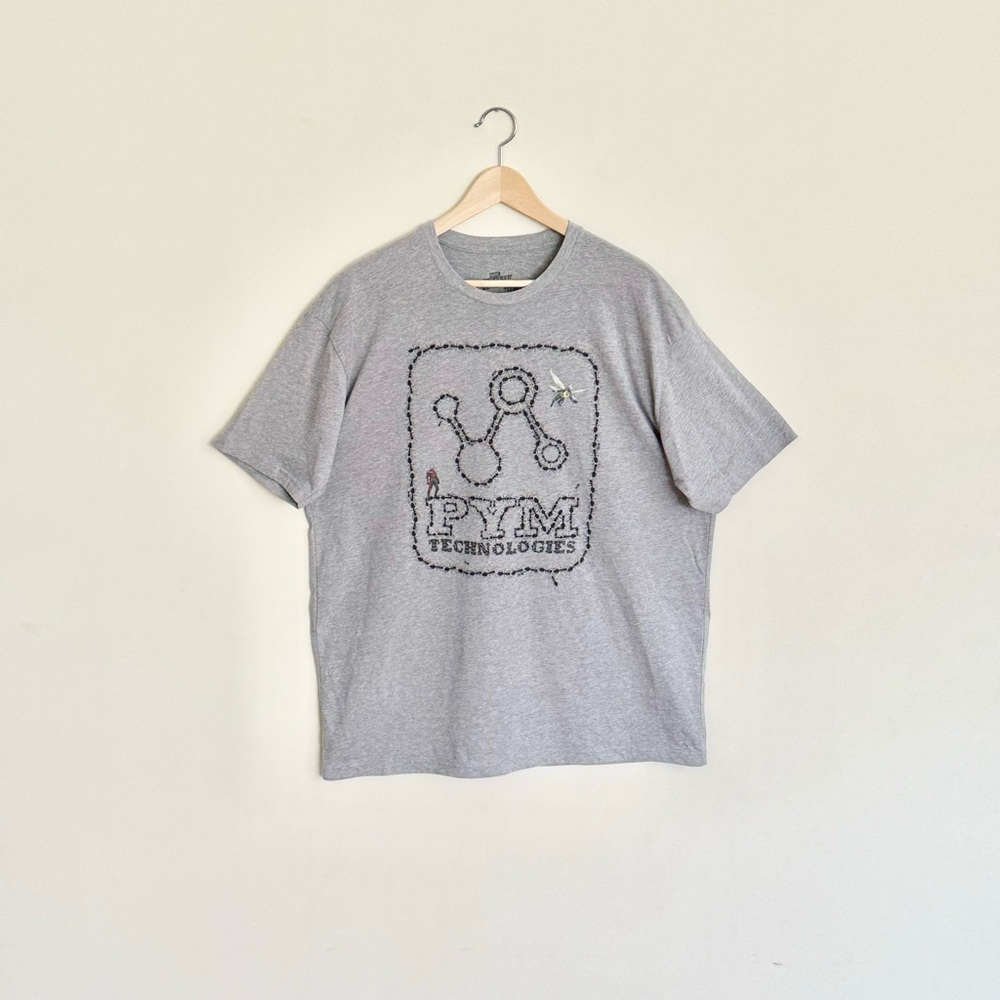 NEW Marvel Ant-Man & Wasp PYM Laboratories Graphic Gray T Shirt Adult XL